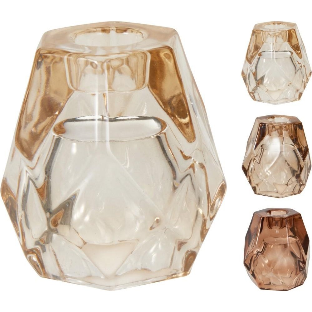 PCANDELA VETRO 7X8CM 3ASS